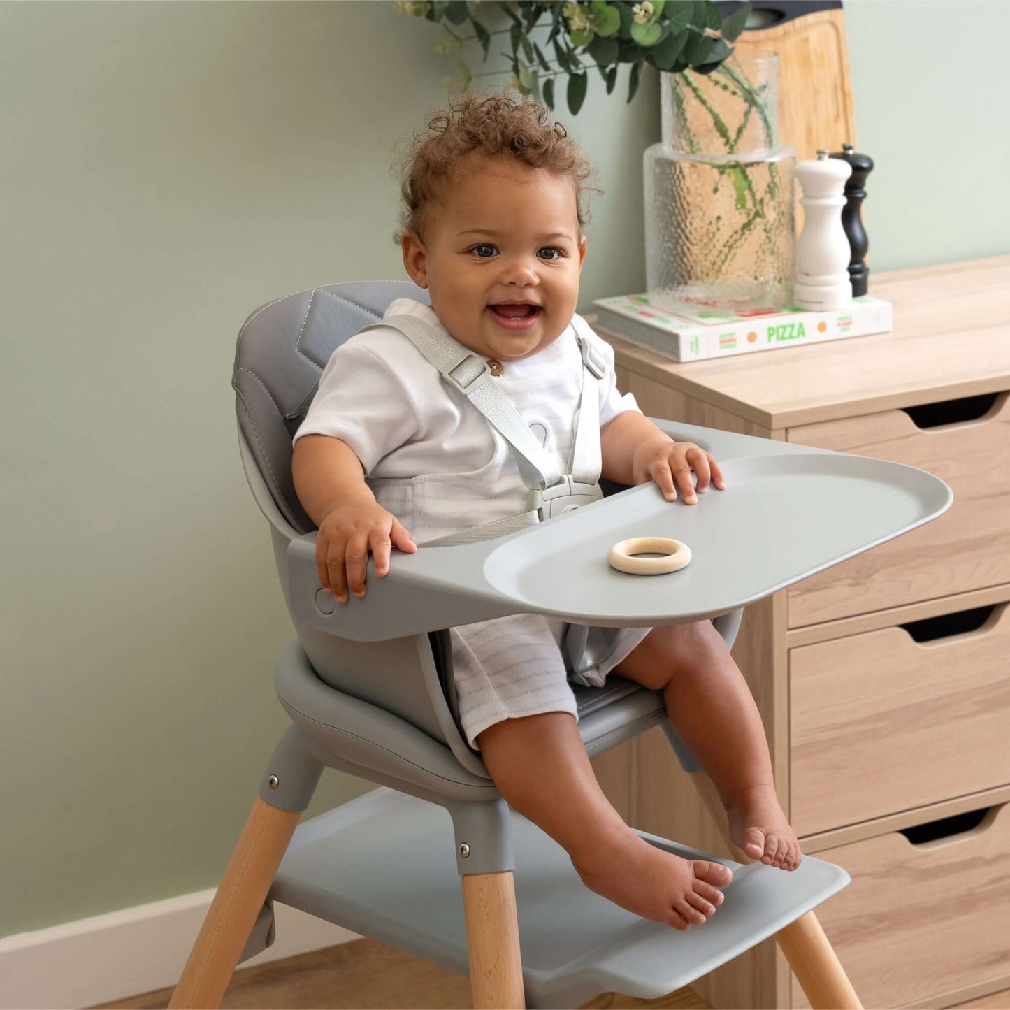 Claire De Lune 6in1 High Chair - Grey