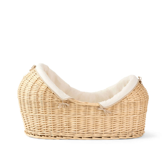 Clair De Lune Organic Natural Noah Pod® with Natural Rocking Stand - Cream