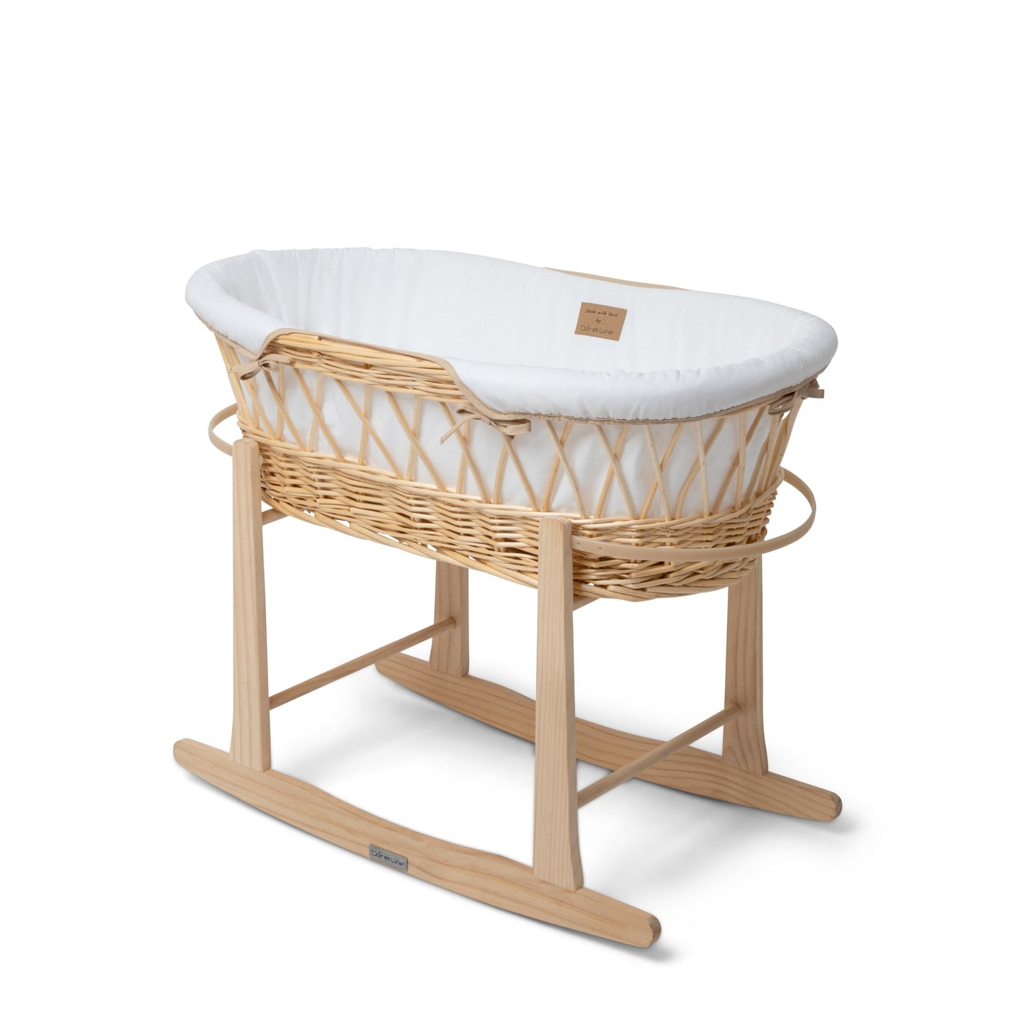 Clair De Lune Organic Natural Wicker Moses Basket