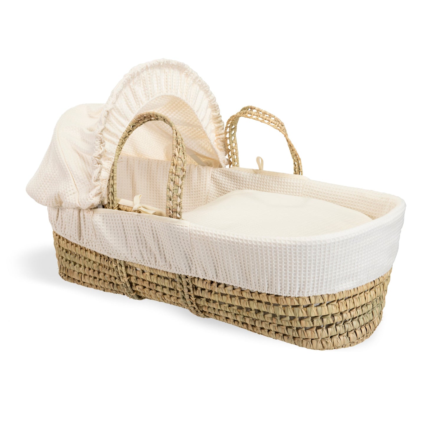 Claire De Lune Waffle Palm Moses Basket