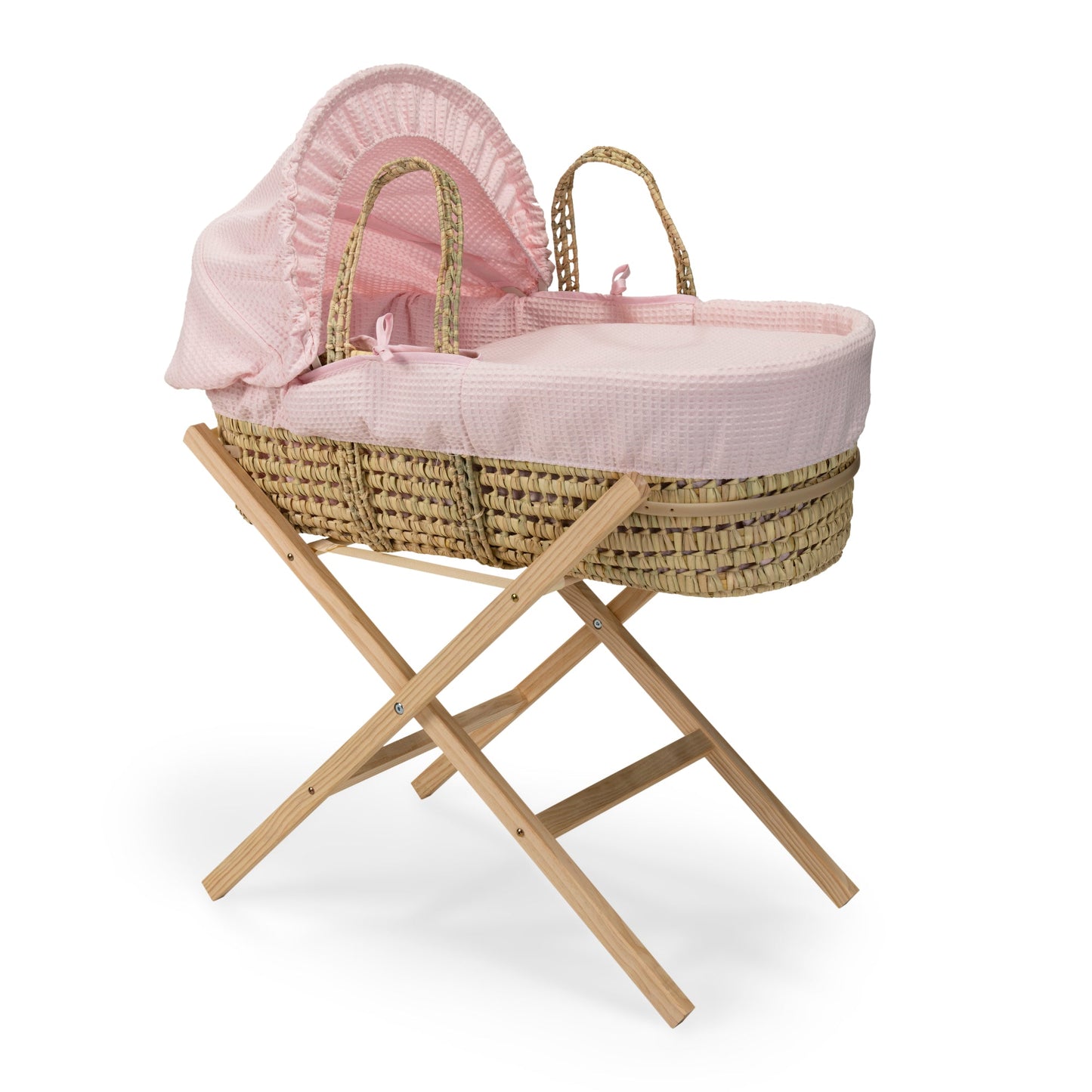 Claire De Lune Waffle Palm Moses Basket