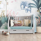 Obaby Stamford Mini Sleigh Cot Bed - Warm Grey