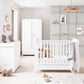 Babymore Eva 3 Piece Nursery Room Set - White