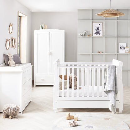 Babymore Eva 3 Piece Nursery Room Set - White