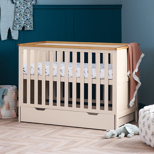 Obaby Evie Mini Cot Bed - Cashmere