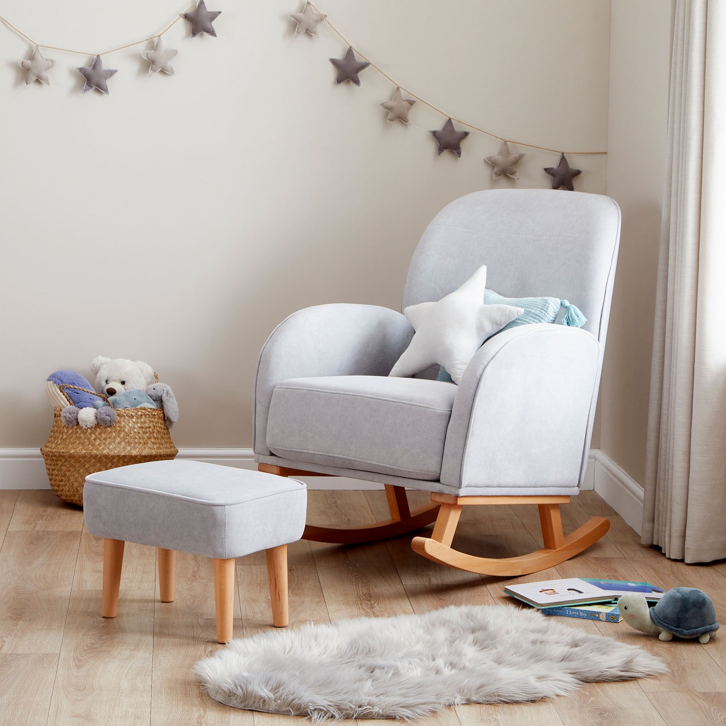 Babymore Freya Nursing Chair - Grey