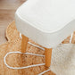 Babymore Freya Nursing Chair & Stool - Off White Boucle