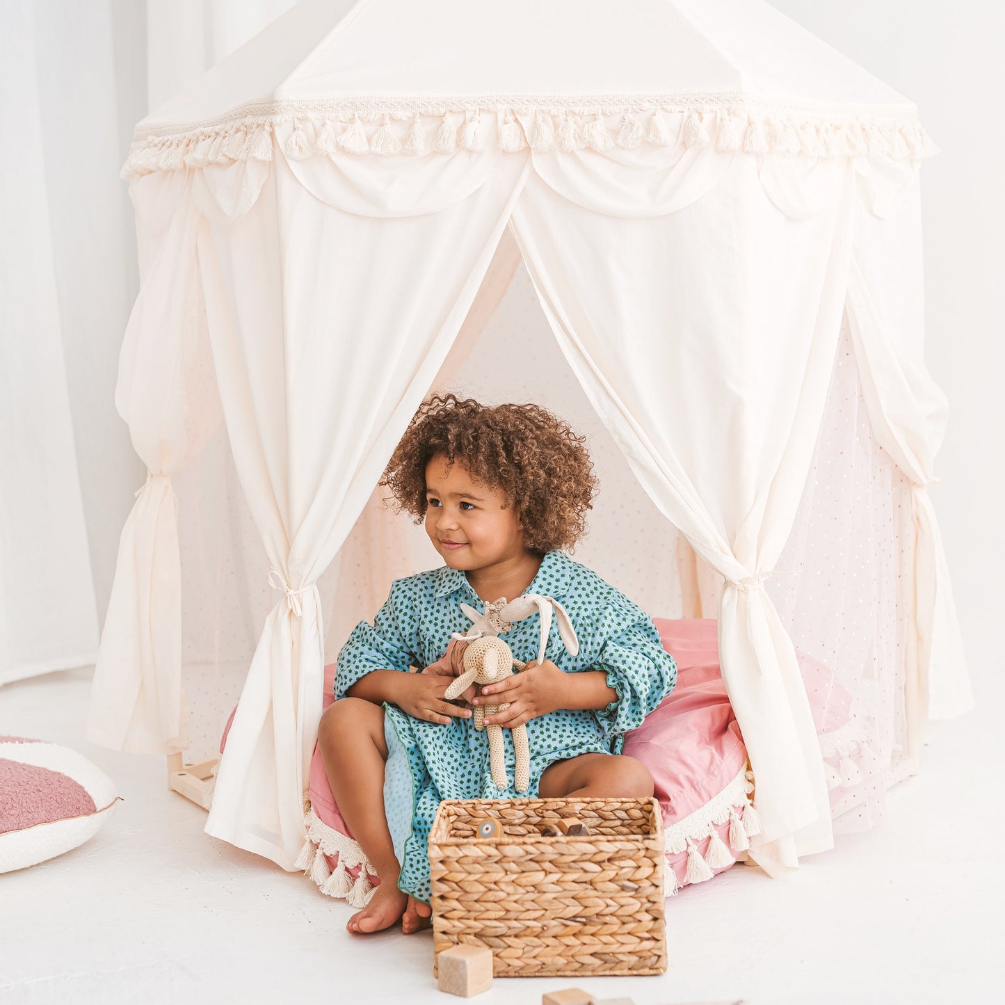 Minicamp Boho Indoor Playhouse Tent in Pavilion Shape