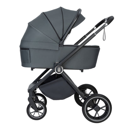 Babymore Kai Pram Pushchair - Forest Grey