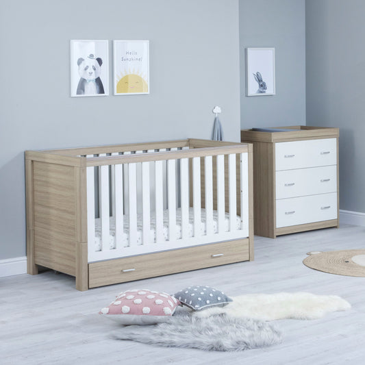 Babymore Luno 2 Piece Nursery Room Set with Drawer