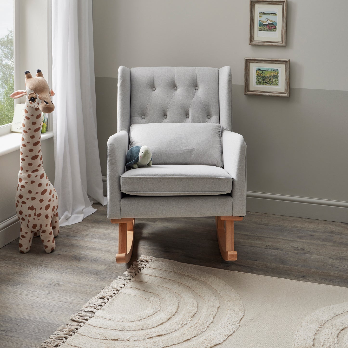 Babymore Lux Nursing Chair - Grey