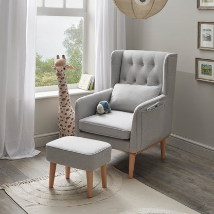 Babymore Lux Nursing Chair - Grey