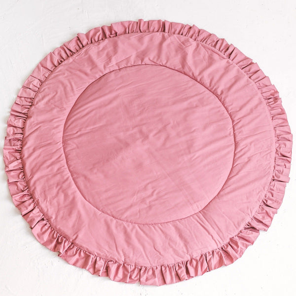 MINICAMP Kids Playmat With Ruffles in Rose