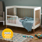 Obaby Maya Mini Cot Bed - White with Natural