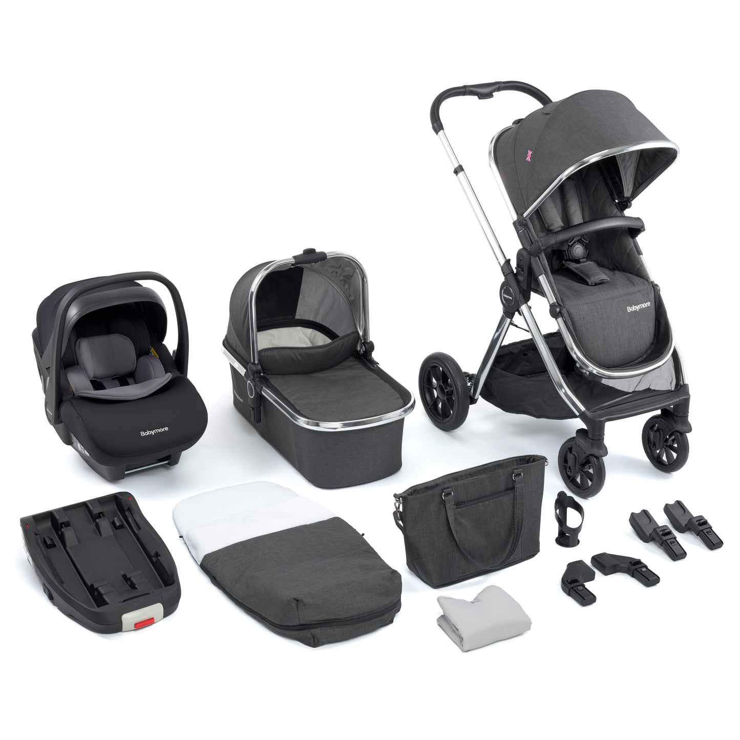 Babymore Memore V2 Travel System 13 Piece Pecan i-Size