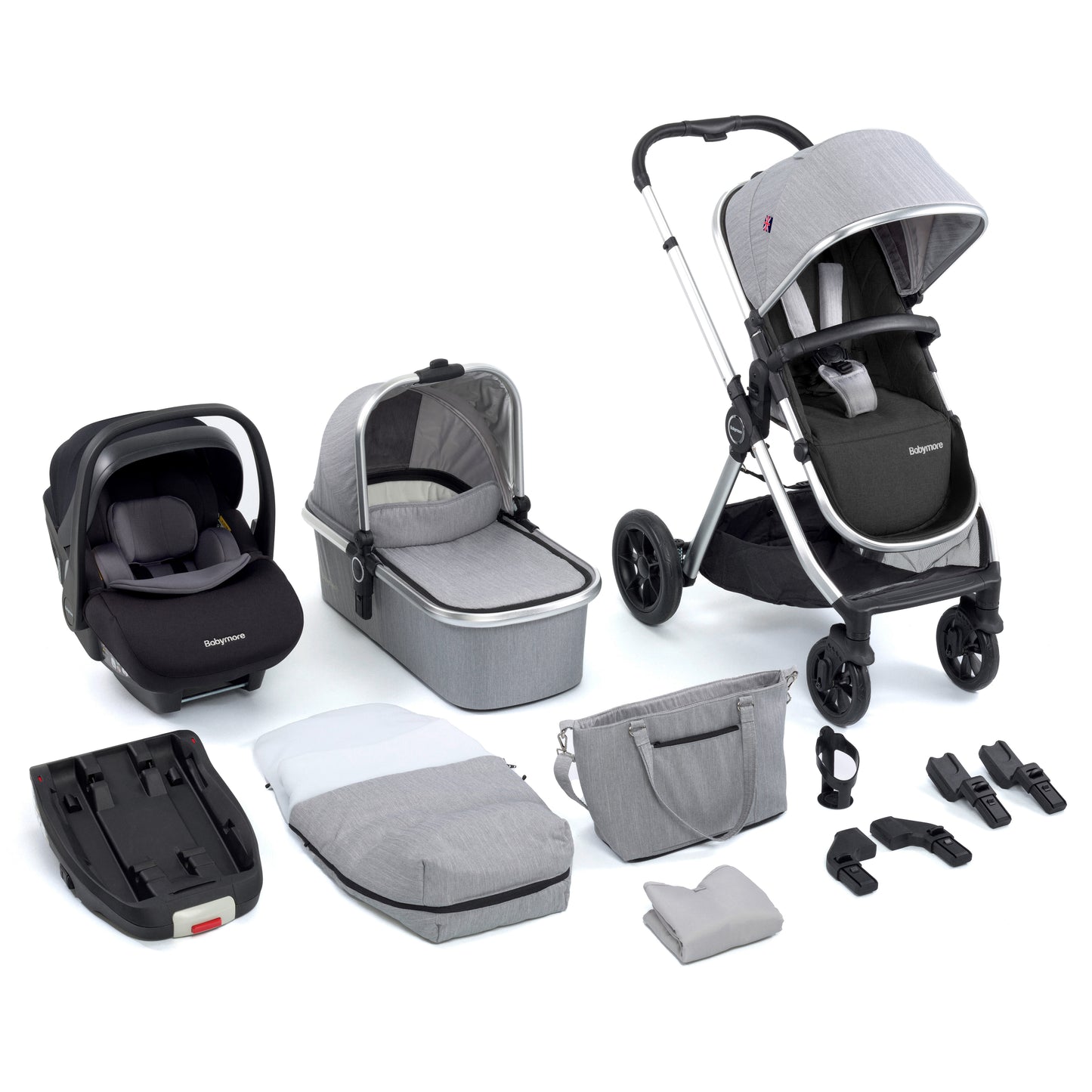 Babymore Memore V2 Travel System 13 Piece Pecan i-Size