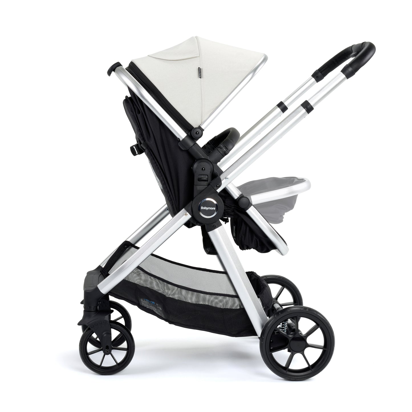 Babymore Mimi Pram Pushchair - Silver