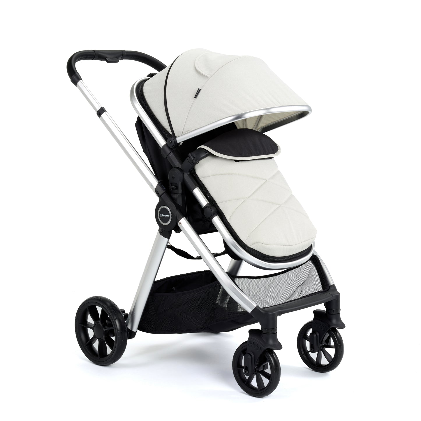 Babymore Mimi Pram Pushchair - Silver