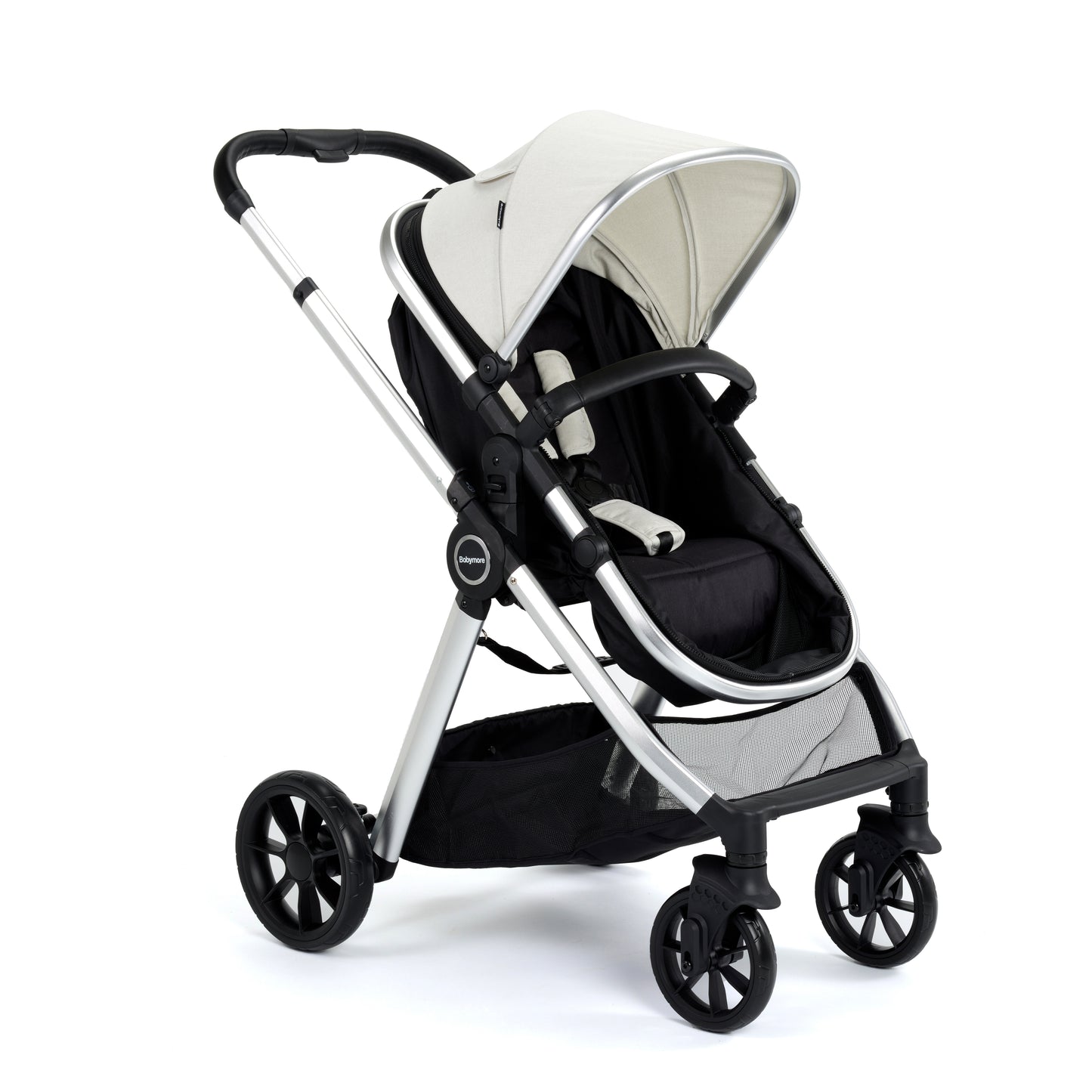 Babymore Mimi Pram Pushchair - Silver