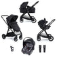 Babymore Mimi Pram Pushchair - Black