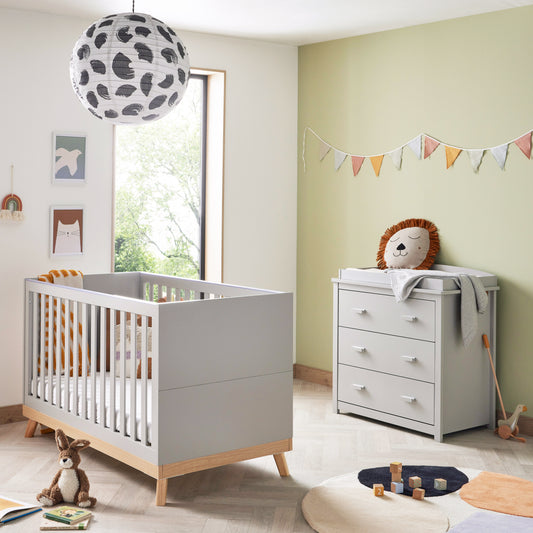 Babymore Mona 2 Piece Room Set - Grey