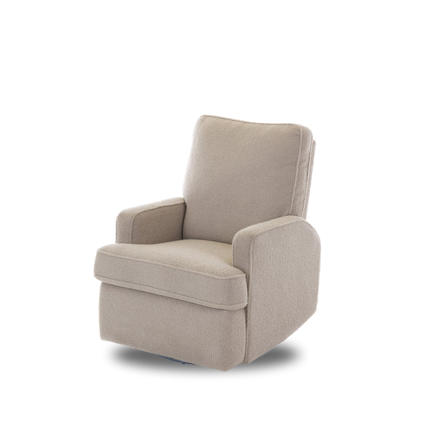 Madison Swivel Recliner Chair - Teddy Fabric Truffle