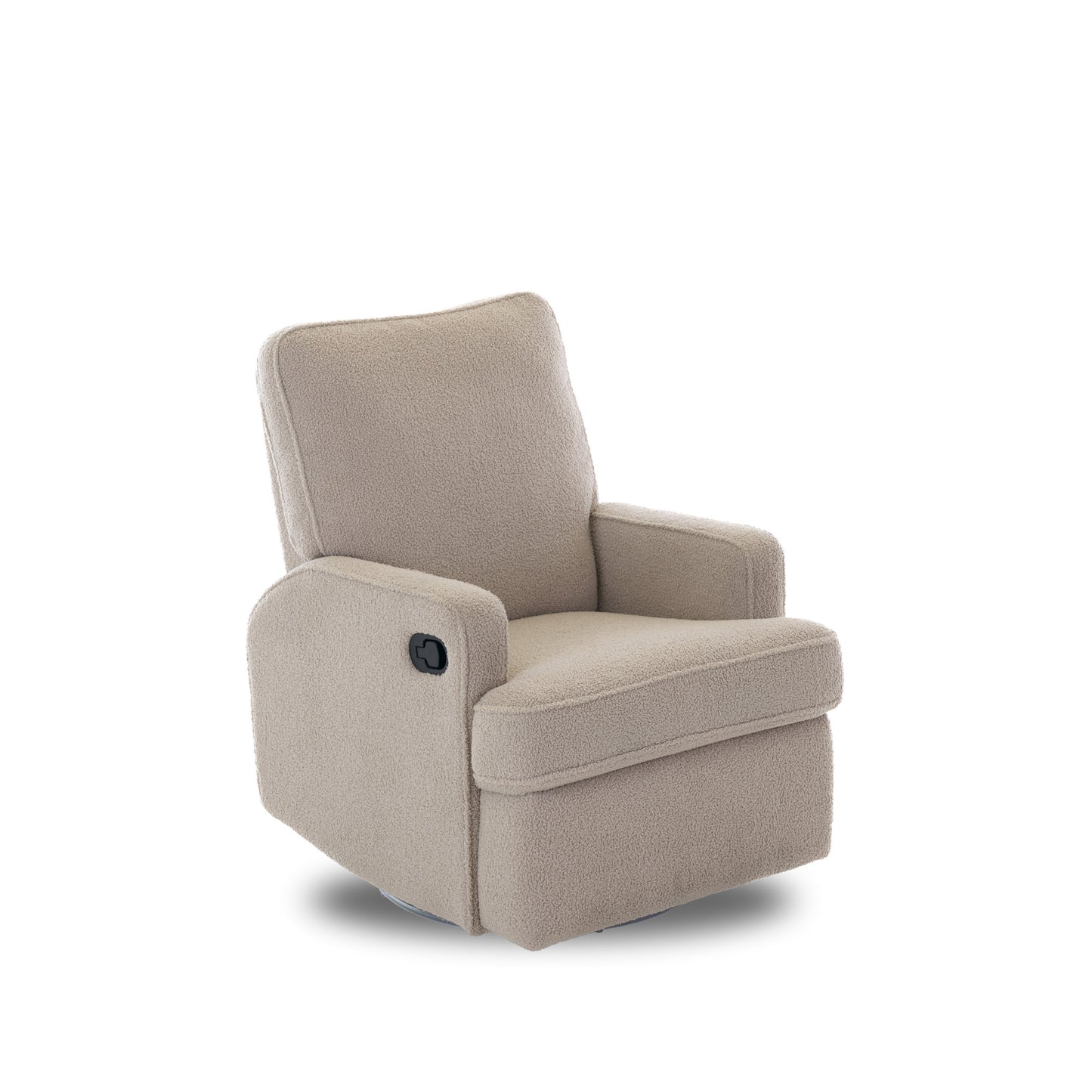 Madison Swivel Recliner Chair - Teddy Fabric Truffle