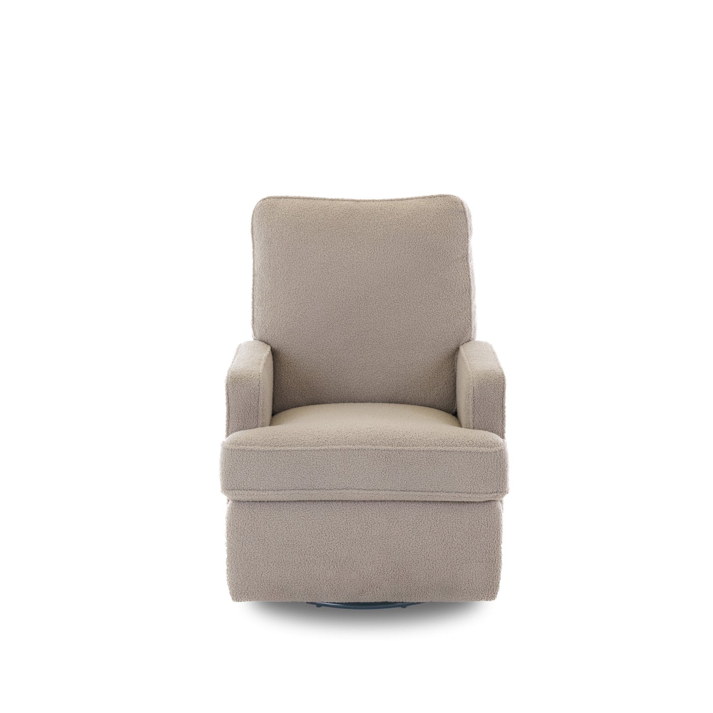 Madison Swivel Recliner Chair - Teddy Fabric Truffle