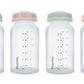 Pippeta Milk Storage Bottles, teats & lids | Pack of 4 - Sea Salt