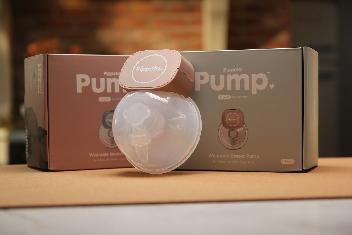 Pippeta LED Wearable Hands Free Breast Pump - Ash Rose