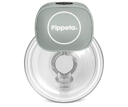 Pippeta LED Wearable Hands Free Breast Pump - Sea Salt