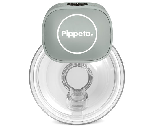 Pippeta LED Wearable Hands Free Breast Pump - Sea Salt