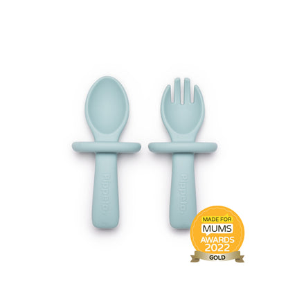 Pippeta My 1st Spoon & Fork - Sky Blue