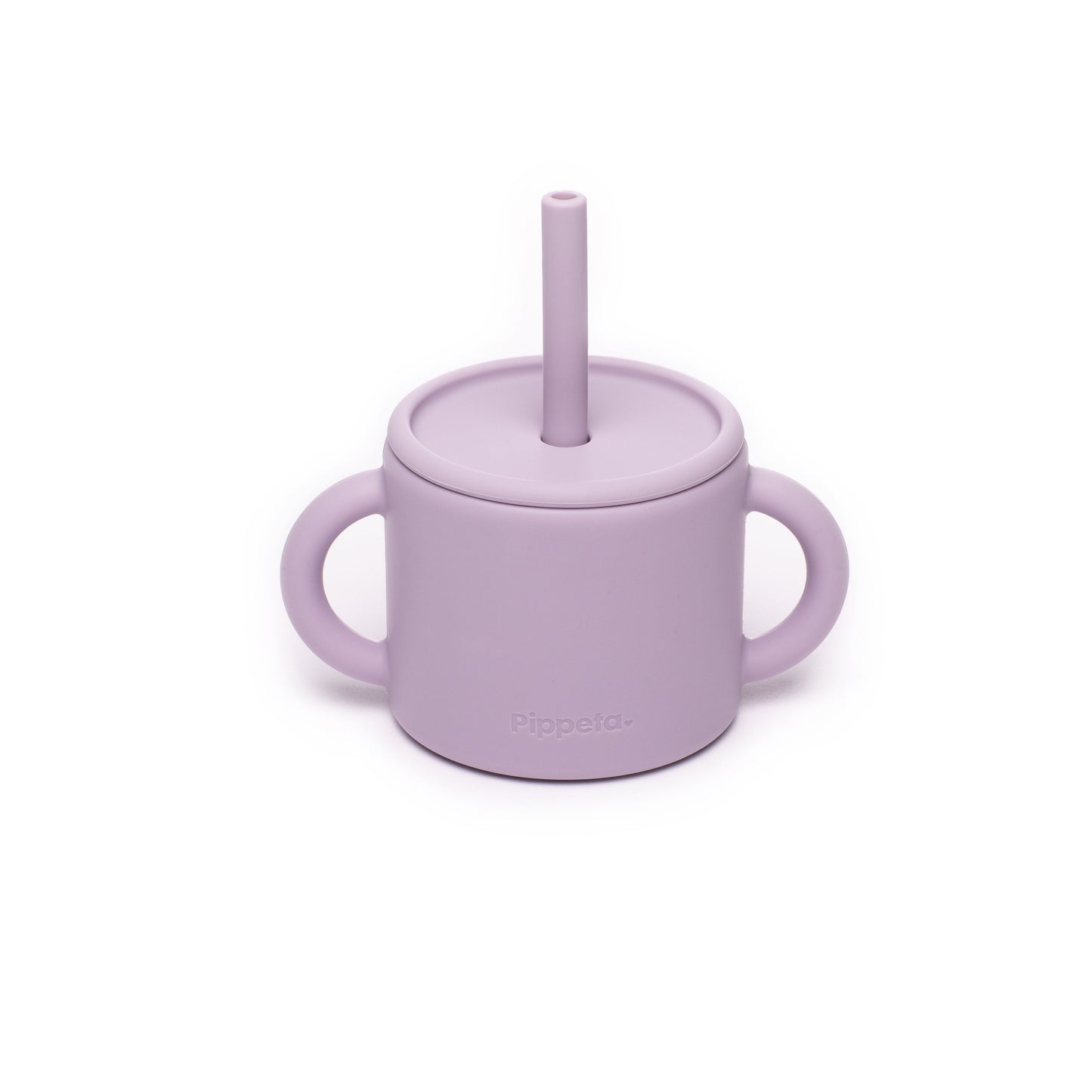 Pippeta Silicone Cup & Straw - Ash Rose