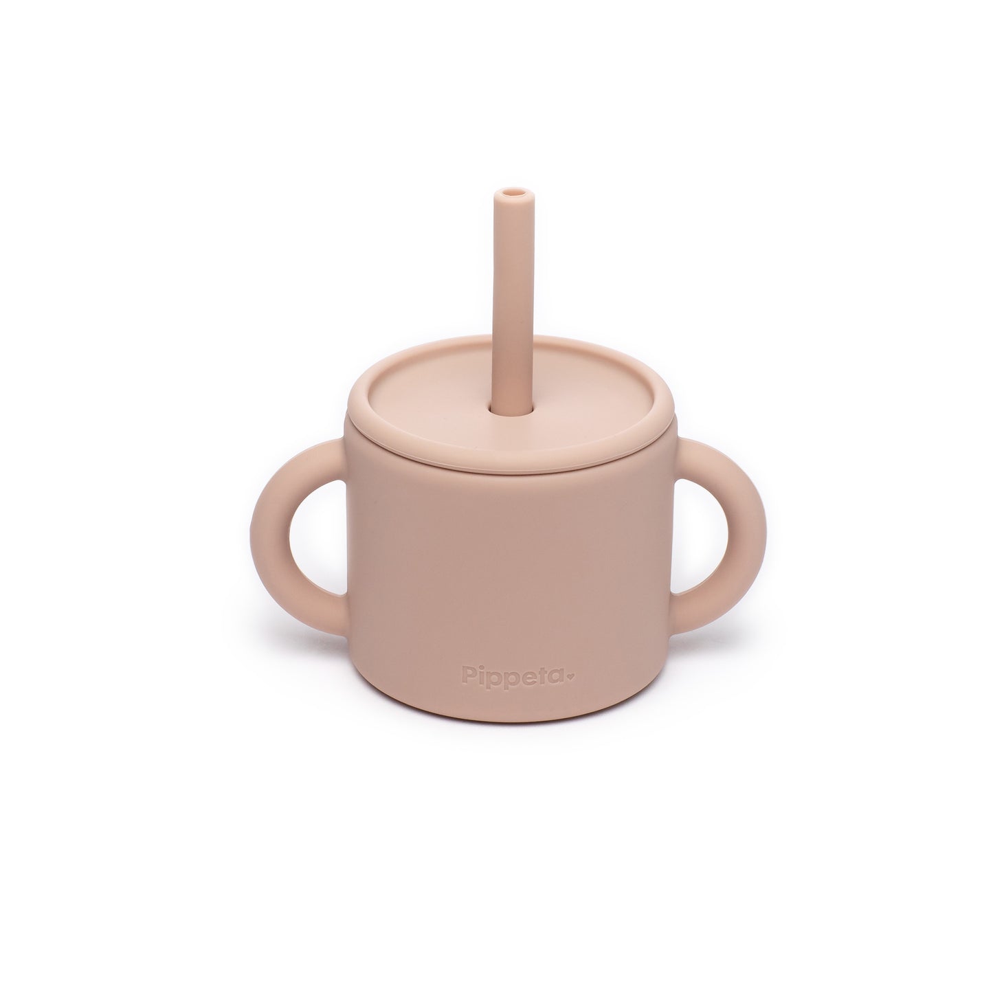 Pippeta Silicone Cup & Straw - Ash Rose