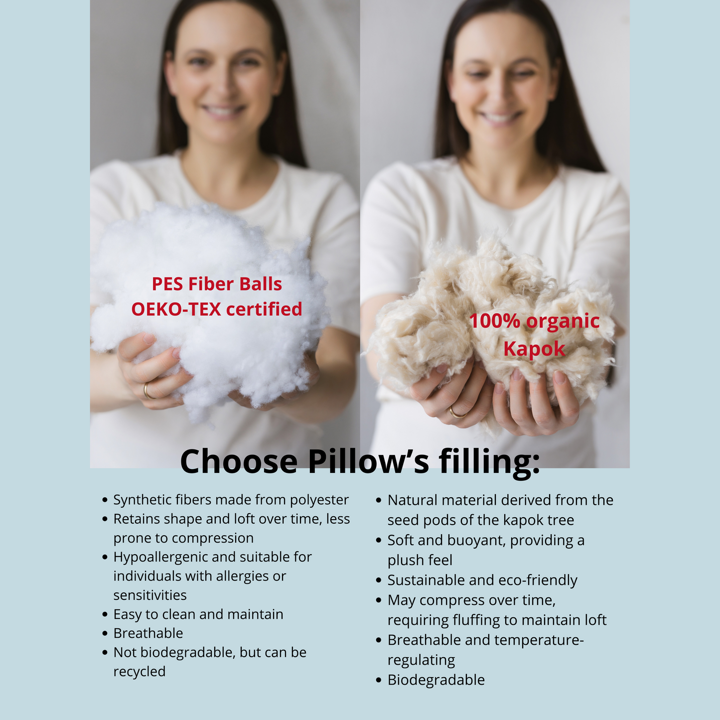 Minicamp Nursing and Pregnancy Pillow in C-Shape With Organic Cover and Natural Kapok Filling in Milk White