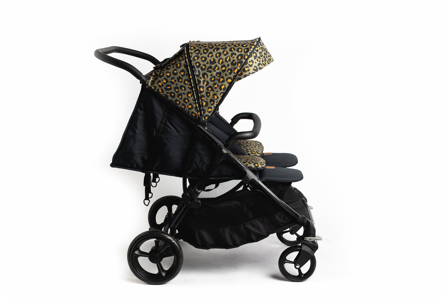 Roma Gemini² Double Stroller - Khaki Leopard