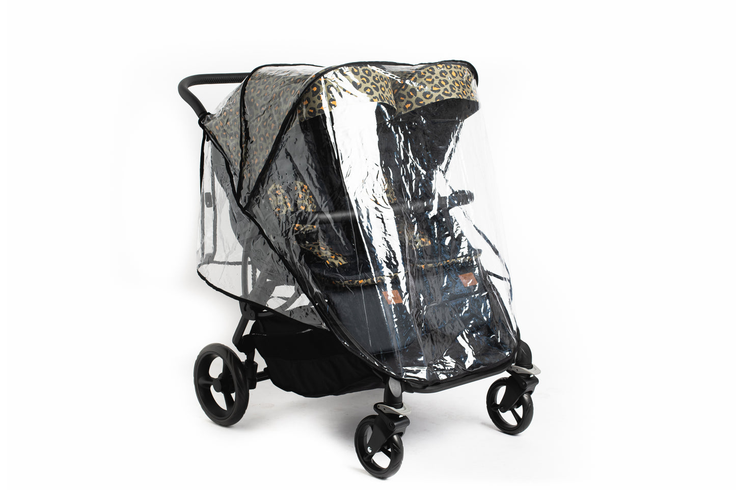 Roma Gemini² Double Stroller - Khaki Leopard