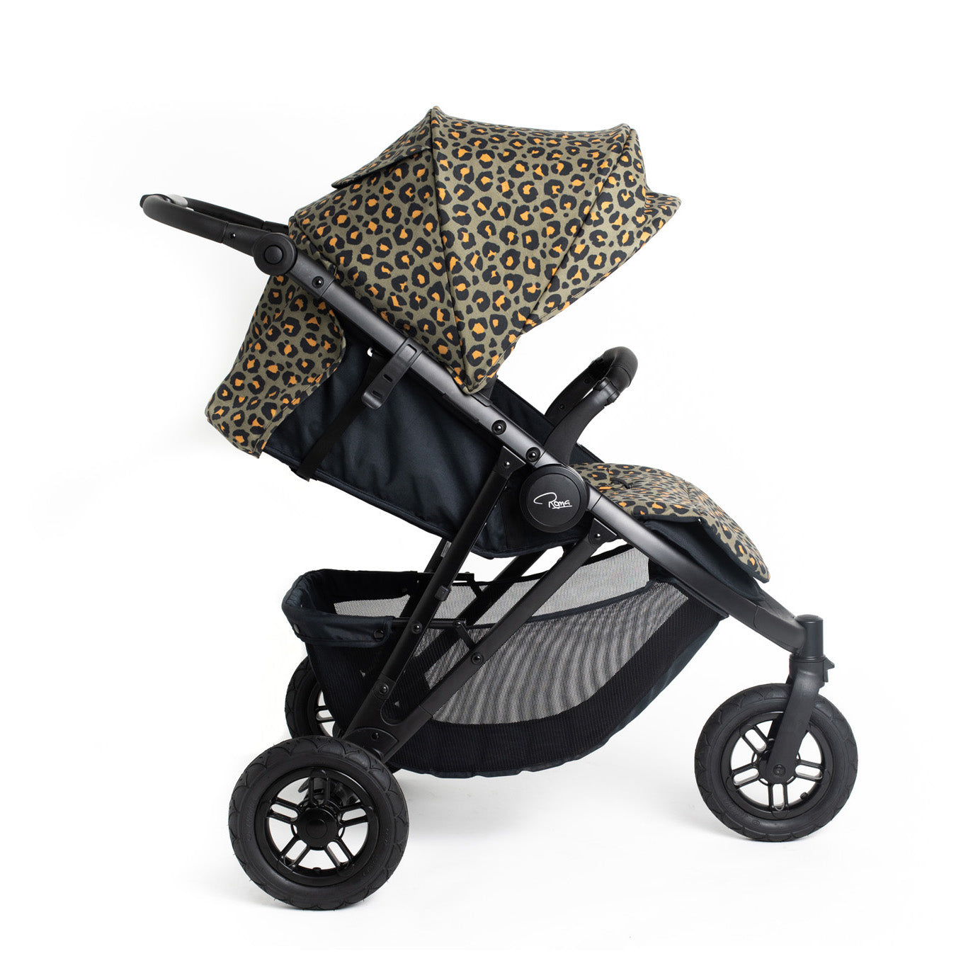 Roma Atlas 3 Wheel Pram - Khaki Leopard