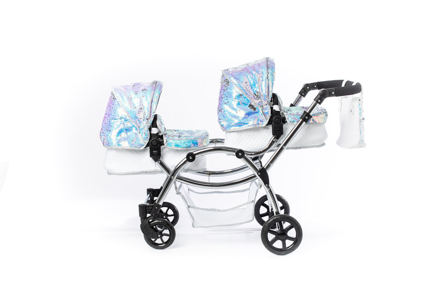 Roma Polly Twin Dolls Pram - Mermaid