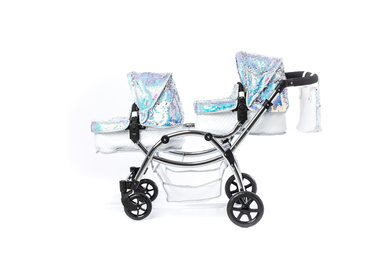 Roma Polly Twin Dolls Pram - Mermaid