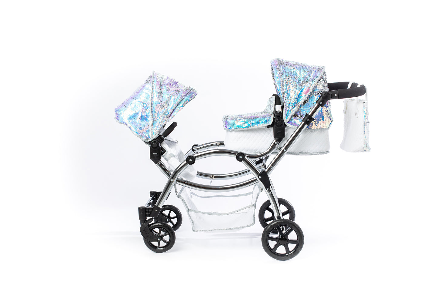 Roma Polly Twin Dolls Pram - Mermaid