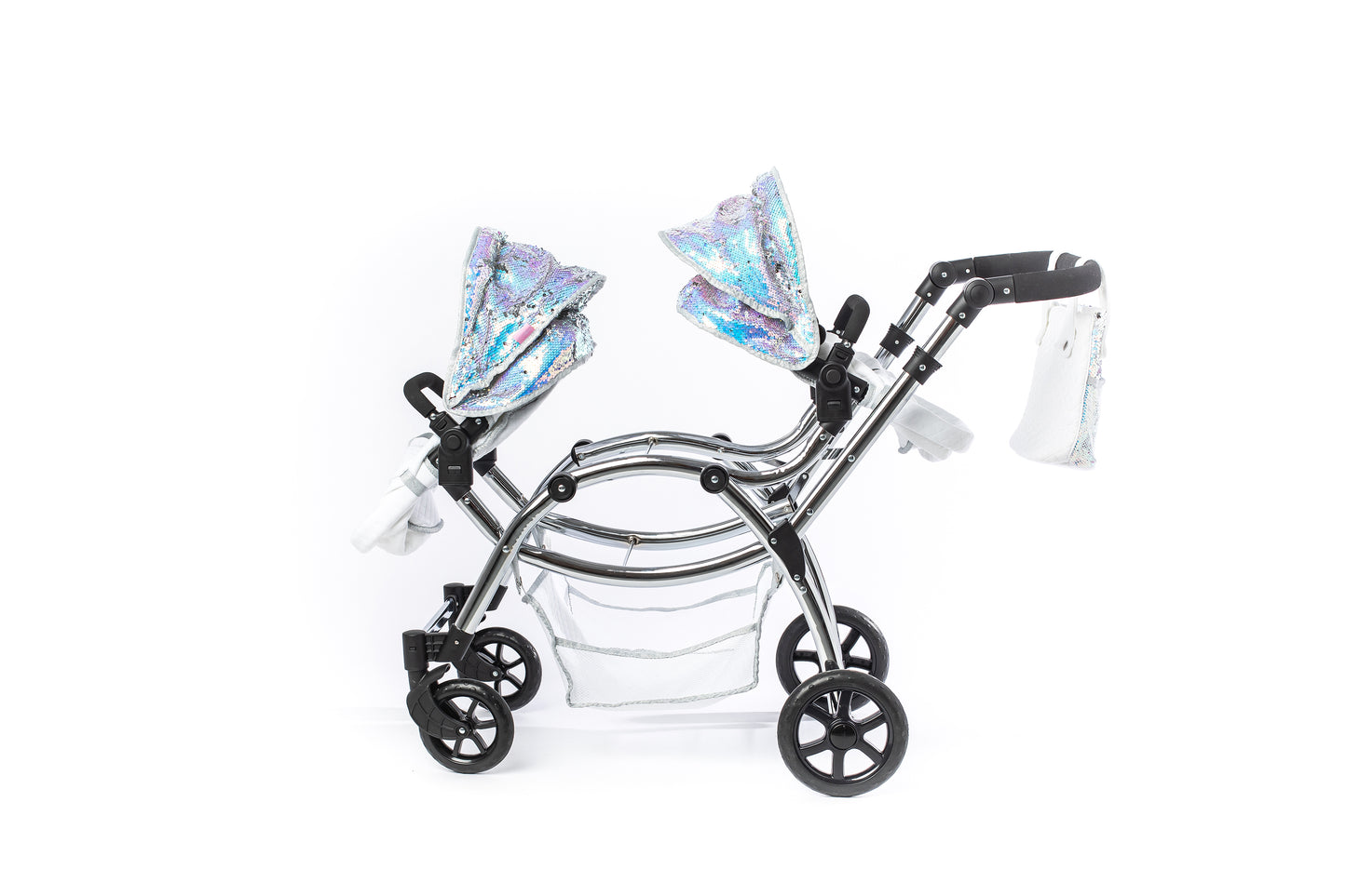 Roma Polly Twin Dolls Pram - Mermaid