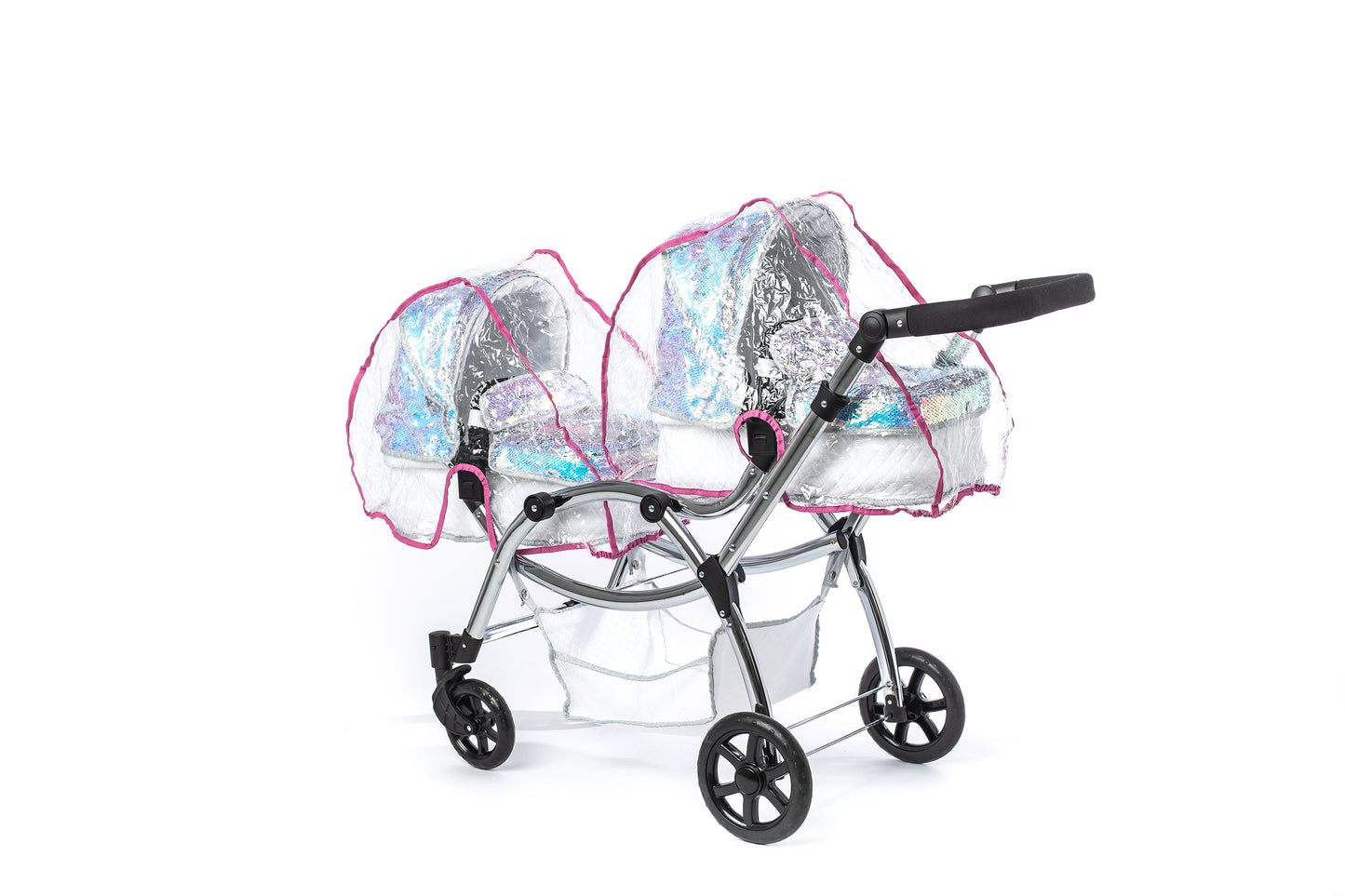 Roma Polly Twin Dolls Pram - Mermaid