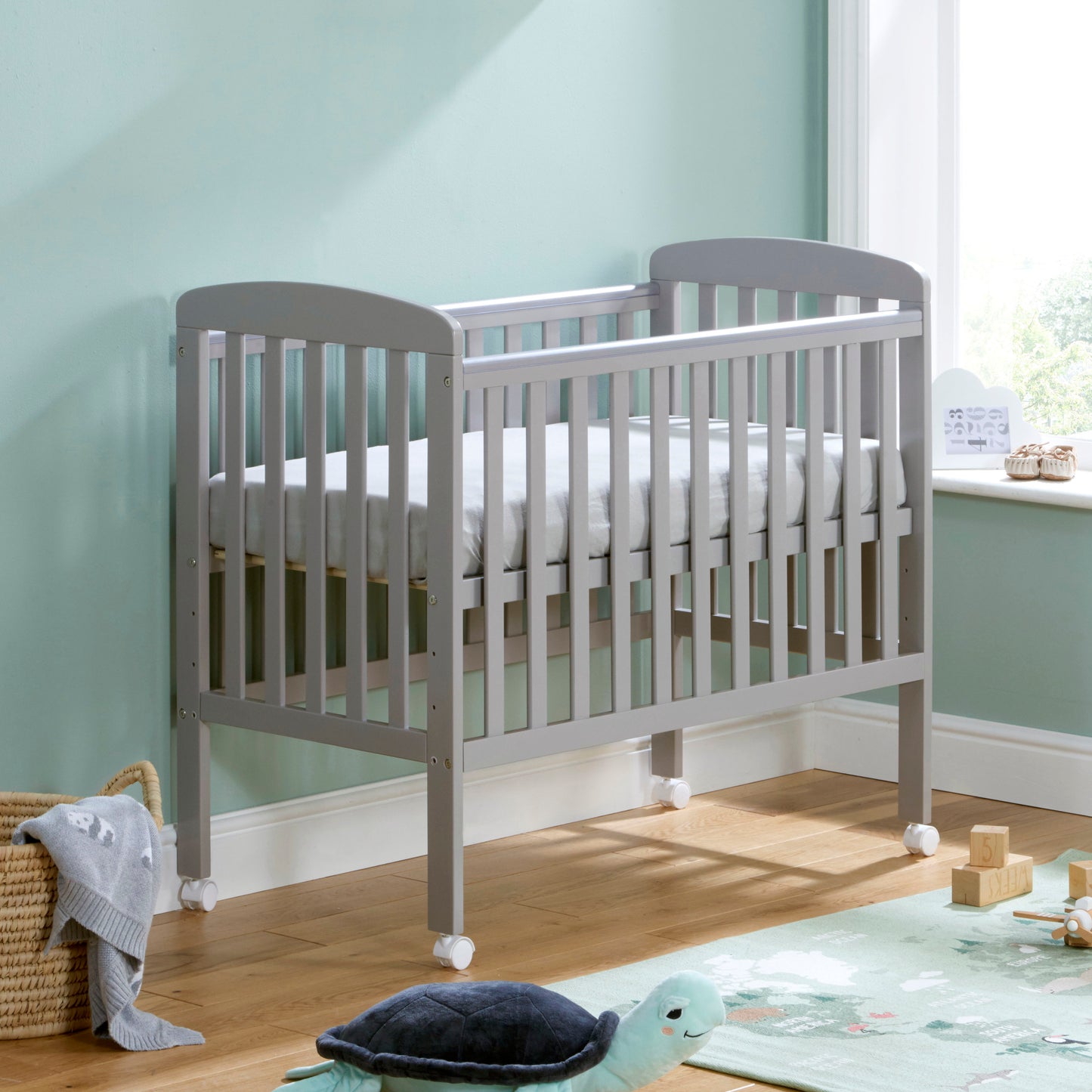 Babymore Space Saver Cot -  Grey