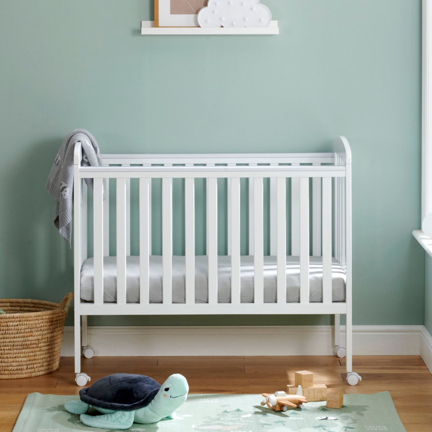 Babymore Space Saver Cot -  Grey