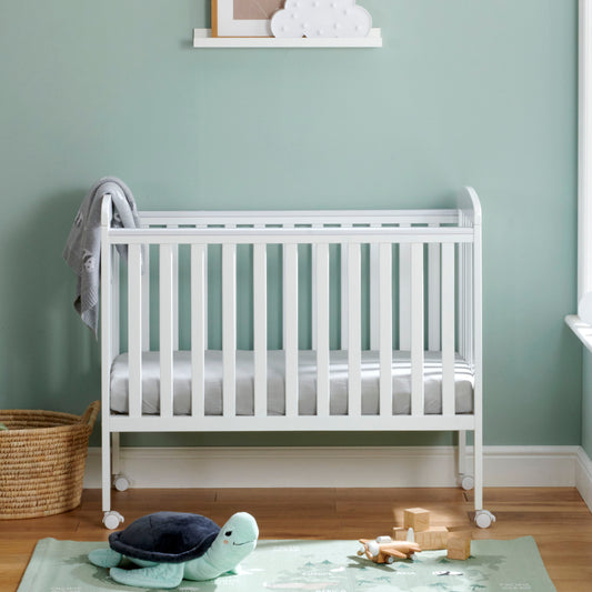 Babymore Space Saver Cot - White