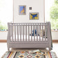 Babymore Stella Sleigh 2 Piece Nursery Room Set - Grey