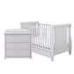 Babymore Stella Sleigh 2 Piece Nursery Room Set - Grey