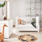 Babymore Stella Sleigh 2 Piece Nursery Room Set - White